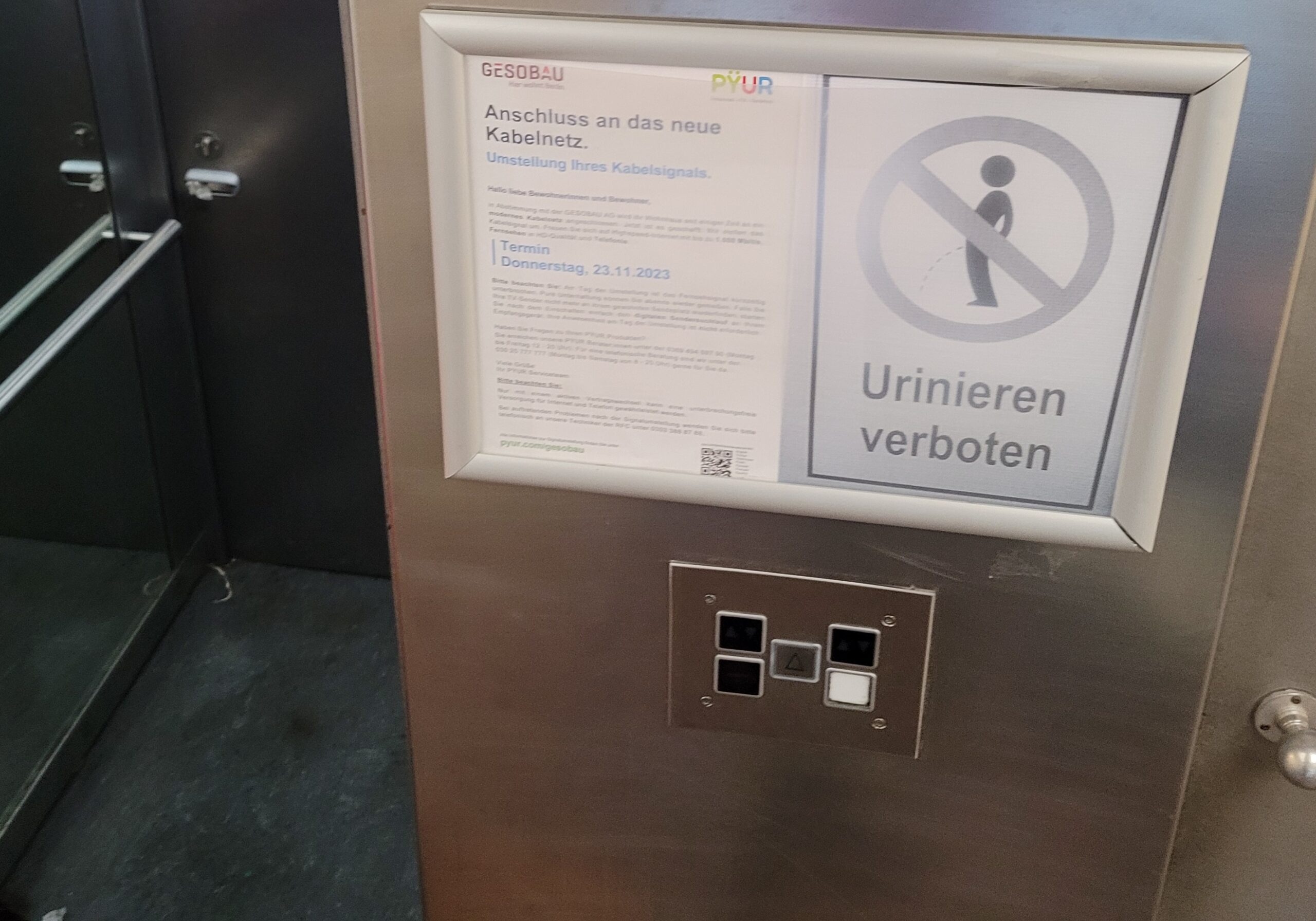 Urin im aufzug