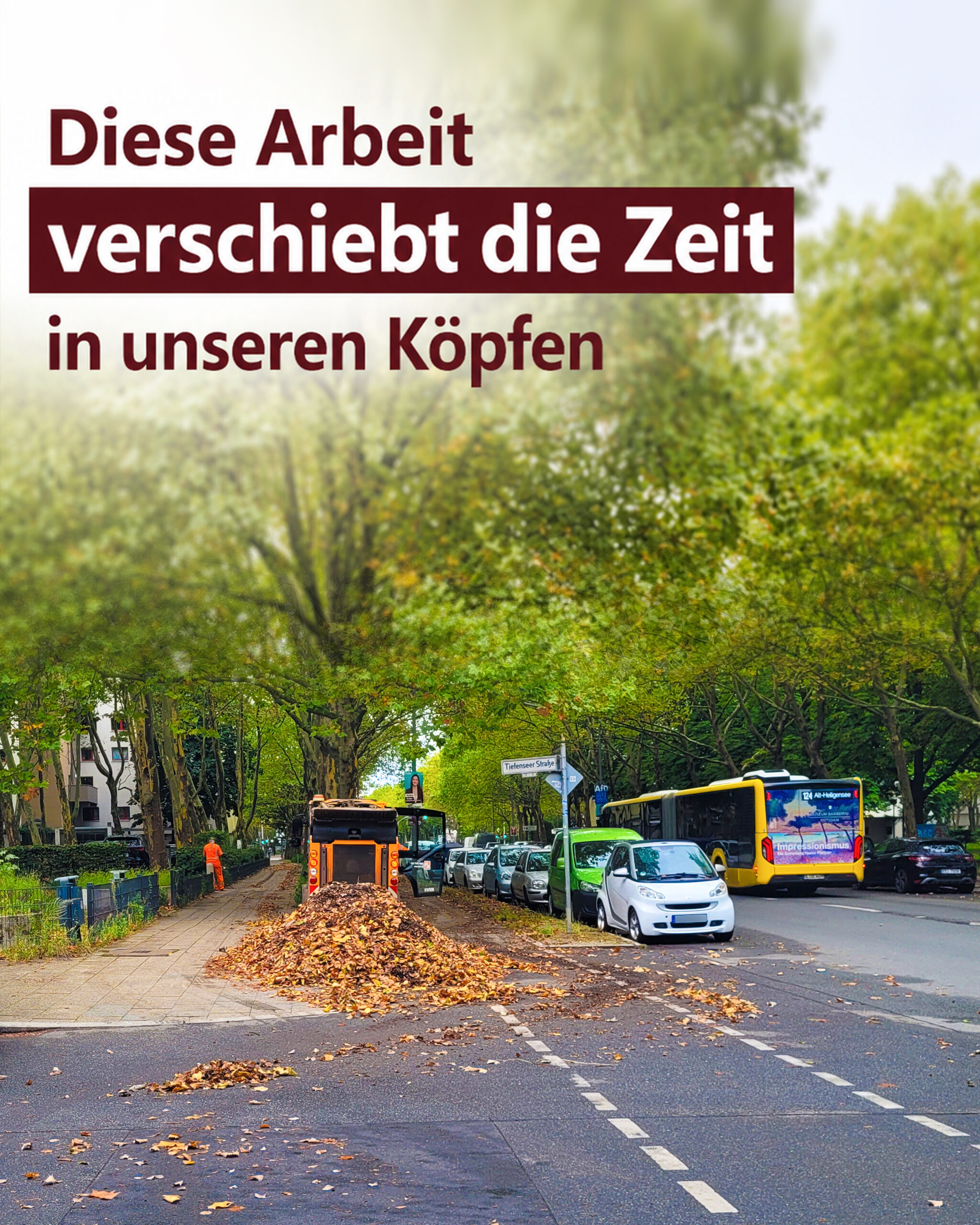 herbst straßenreinigung